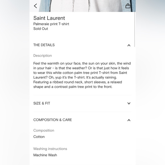 SAINT LAURENT Palmeraie print t-shirt - Picture 11 of 11